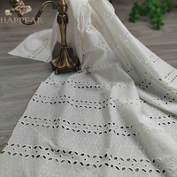 HAPPEAK respirant coton oeillet broderie tissu coton dentelle matériel Premium qualité Textile fleur brodé tissus