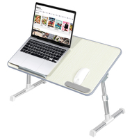 Gadgets de bureau OEM, bureau debout pliable en bois, table debout réglable en hauteur, table pour ordinateur portable