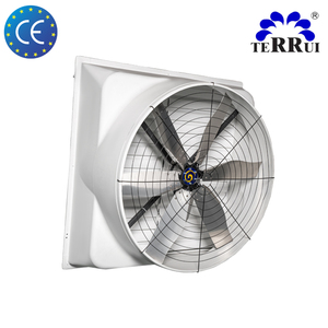 Ventilateur d'extraction industriel Terrui silencieux de <span class=keywords><strong>48</strong></span> pouces avec moteur EC à faible bruit, boîtier insonorisé, contrôle PLC/application, montage mural - Product Image 6