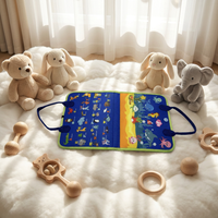 Livre d'activités en feutre pour bébés, livre silencieux pour tout-petits, livre éducatif Montessori avec autocollants magiques, cadeaux pour enfants