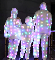 Vêtements lumineux à LED, accessoires pour la course nocturne, veste lumineuse avec lumières LED, robe de performance pour la danse
