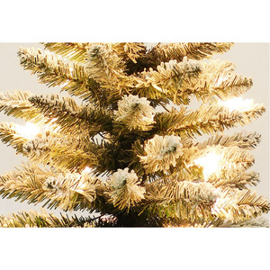 <span class=keywords><strong>Pot</strong></span> de taille personnalisée de haute qualité Arbre de Noël <span class=keywords><strong>en</strong></span> PVC blanc flocké pré-éclairé Arbre de Noël <span class=keywords><strong>en</strong></span> forme de neige - Product Image 4