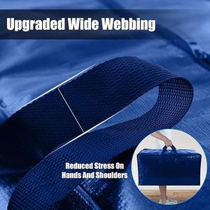 4 Pack Heavy Duty Extra Large Moving Bags with <b>Backpack</b> Straps Extra Large <b>Tool</b> Bag Moving Bags with Zipper - Product Image 4