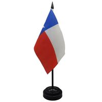 Drapeaux de table du Texas, drapeaux de négociation et mini-drapeaux nationaux sur base en plastique, personnalisables