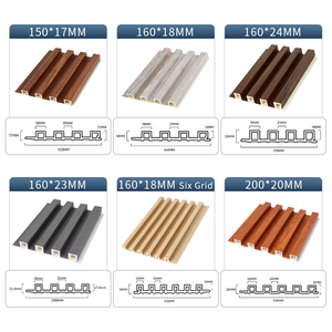 Nhà Máy Giá <span class=keywords><strong>WPC</strong></span> rãnh Tấm tường không thấm nước PVC Panel tường cho phòng khách trang trí trong nhà - Product Image 2