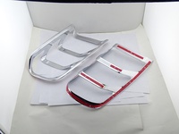 Accessoires d'éclairage de voiture chromés en plastique pour couvercle de garnitures de feu arrière Ford Mustang