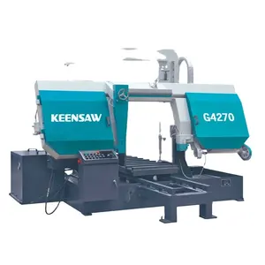 Keensaw Brand High Efficiency Semi-Automatic Column Type Band Saw Metal Cutting Machine for Factory Sale