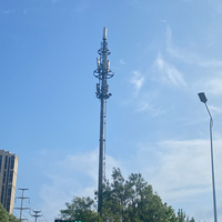 Tour de communication autoportante en acier galvanisé sans fil 20M 25M 30M 35M 40M pour antennes 5G 4G LTE GSM