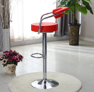 Chaise de bar simple pour pub, tabouret rond en métal violet, style nordique, - Product Image 3