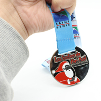Médailles sportives personnalisées en métal, moulées en alliage de zinc, 3D, commémoratives pour événements de marathon, couleur et forme personnalisées, impression typographique