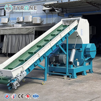 Machine de broyage de déchets plastiques, broyeur de plastique pour film / sac / bouteille en PE PP