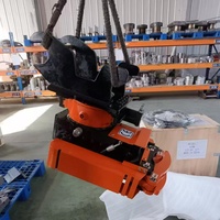 Attache rapide rotative à 360 degrés GJEM avec grappin, coupleur hydraulique rapide pour excavatrice