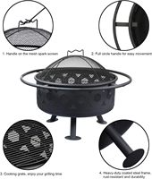 Top Pick Nouvelle Arrivée 18.5 Pouces Moderne Extérieur Solo Poêle Foyer Pliable Sans Fumée Drop-In Firepit pour L'extérieur