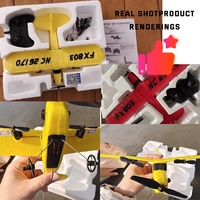Avión RC AiJH FX803, Juguete para Exteriores, Avión a Control Remoto de 2.4 GHz con Envergadura de Alas Ajustable, Planeador RC de Espuma EPP