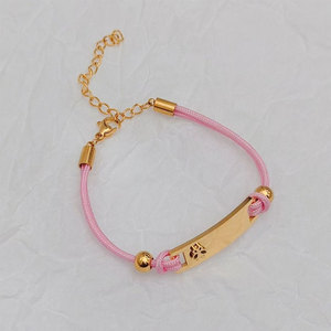 Bracelets et Joncs de Luxe en Acier Inoxydable 316L de Haute Qualité, Plaqué Or 14k 18k, Anti-ternissement, pour Filles, Enfants et Bébés - Product Image 5