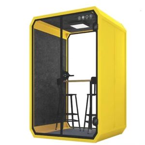 Cabine <span class=keywords><strong>téléphonique</strong></span> insonorisée à la mode cabine <span class=keywords><strong>téléphonique</strong></span> mobile ventilée bureau salle de réunion cosse acoustique - Product Image 2