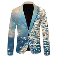Veste de costume blazer pour homme, élégante, pour soirée, bal, mariage, smoking, coupe ajustée, décontractée, avec revers crantés, haut de gamme