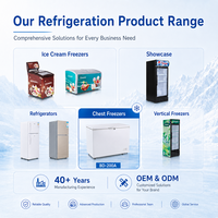 Congélateur coffre horizontal commercial BD-200, 200L, chargement par le haut, porte simple, congélateur coffre profond pour la maison, les restaurants, les cuisines, les magasins