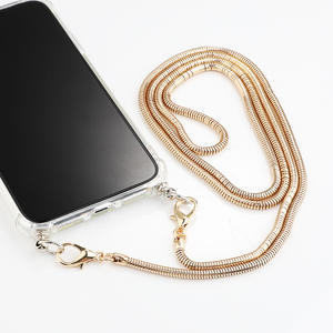 สายคล้องคอสแตนเลสสำหรับโทรศัพท์มือถือสายยาวสาย<span class=keywords><strong>คล้อง</strong></span>ทองทำจากโลหะผสมขัดเงาสาย<span class=keywords><strong>คล้อง</strong></span>ข้อมือปรับแต่งได้ตามสมัยนิยม - Product Image 3