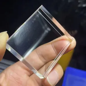 サファイア天然粗合成ルビーストーンジュエリー検出BK7ガラス直方体プリズムライトガイドブロック中国工場