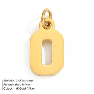 Colgantes y Dijes de Moda Personalizados de Acero Inoxidable 316L a Granel, Dijes con Letras Árabes para la Fabricación de Joyas, Pulseras y Collares - Product Image 3