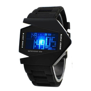 Orologio Digitale LED Luminoso a <span class=keywords><strong>Forma</strong></span> <span class=keywords><strong>di</strong></span> Aeroplano Unico 2025, <span class=keywords><strong>Orologi</strong></span> Sportivi Multifunzionali per Donne, Uomini e Bambini - Product Image 5
