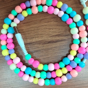 Cable con cuentas coloridas al por mayor con accesorios de carga USB tipo C estrella y corazón para móvil y ordenador - Product Image 5