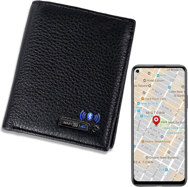Anti-Lost Wallet Smart Wallet Mens Purse Mens Wallet with Tracker