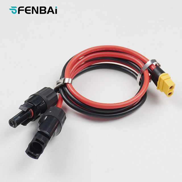FENBAI MC4 to XT60 XT90 Solar Adapter Cable PV Connector Charging Wire for Solar Panel Portable Power Station Solar Generator