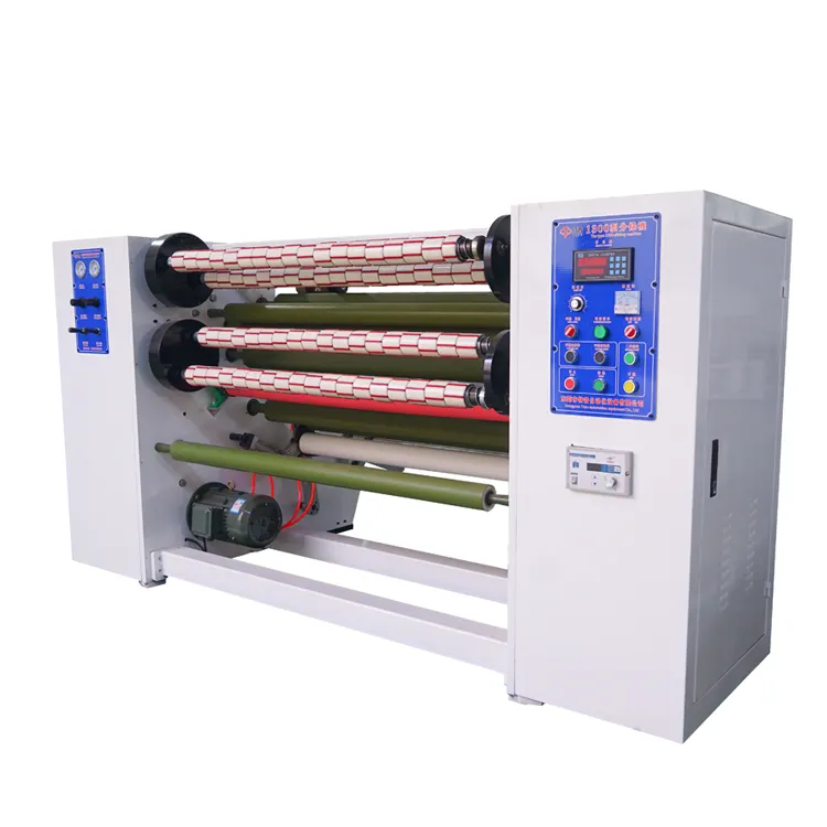 Price for BOPP tape jumbo roll slitting machine automatic adhesive cello scotch tape making machine