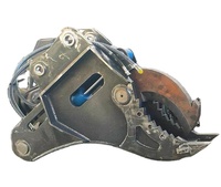 Cisaille hydraulique pour souches d'arbres, déchiqueteur de racines, machine de découpe, moteur et roulement pour excavatrices forestières de 10 à 25 tonnes