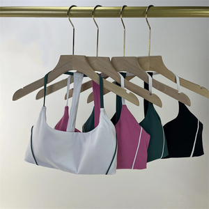 Tops activos de otoño para mujer, traje de Sujetador deportivo, pantalones acampanados, Top de tubo desnudo para Yoga, <span class=keywords><strong>tirantes</strong></span> en la espalda para correr, Fitness, K4599 - Product Image 6