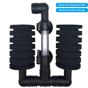 수족관 여과 장비 플라스틱 이중 후면 흡입 생화학 폼 어항 바이오 스펀지 필터 - Product Image 1