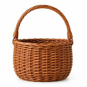 Rattan <b>Basket</b> Open Weave <b>Plant</b> Fiber S M L Storage Organizer Home Kitchen Toy Clothing Picnic Gift Packing - Product Image 1