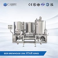 Équipement de brassage de bière artisanale en acier inoxydable 304 de qualité alimentaire, série STAR 3.5BBL, avec contrôleur PID pour microbrasserie