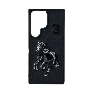 Étui de protection antichoc en cuir PU personnalisé avec broderie de dessin animé, couverture intégrale pour <span class=keywords><strong>Samsung</strong></span> S25 24 23 22 Ultra - Product Image 5