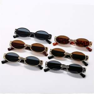 Gafas de Sol Redondas con Marco Pequeño, Estilo Vintage, Logotipo Personalizado, Protección UV400, Metálicas, Estilo Steampunk, para Hombre y Mujer, Gran Venta - Product Image 6