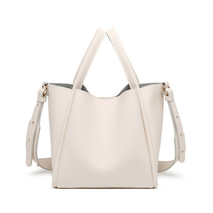 2025 New Vintage Lychee Grain Korean Soft Leather Crossbody <b>Bag</b> Ladies Zip Closure <b>Hand</b>-<b>Carrying</b> Fashion Dress Spring - Product Image 1