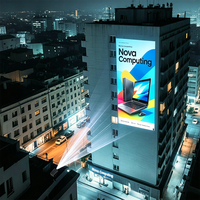 Proyector Gobo de 160W para Exteriores, Proyector de Logotipos HD, Luces Publicitarias, Proyector de Señalización para Proyección en Paredes de Edificios, Hoteles y Comercios