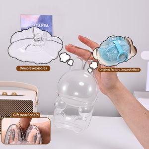 New mù hộp nhựa trong suốt V3 bảo vệ bao gồm bụi trường hợp Mặt dây chuyền búp bê phụ kiện <span class=keywords><strong>Acrylic</strong></span> búp bê lưu trữ hộp - Product Image 4