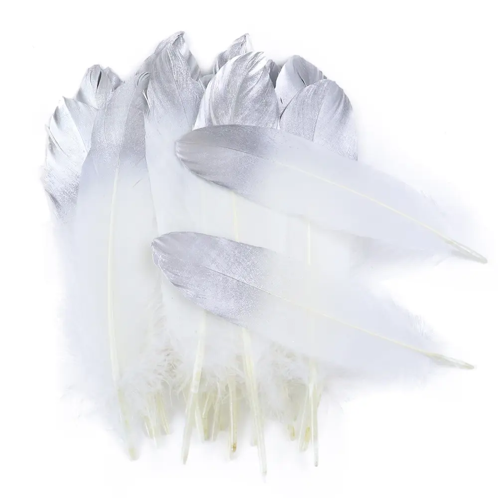 Cheap natural white decor turkey feathers for crafts goose duck feather