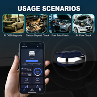 Escáner OBD2 Inalámbrico Bluetooth Dual VIECAR DA200, Analizador de Motor, Lector de Códigos, Herramienta de Diagnóstico en Inglés, Universal para Todos los Autos