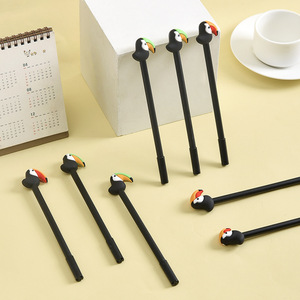 Bolígrafo de Gel de Silicona de 0.5mm con Diseño Creativo de Tucán, Papelería Personalizada con Logotipo, Bolígrafo Bonito con Tinta Negra/Azul, Venta al Por Mayor - Product Image 3