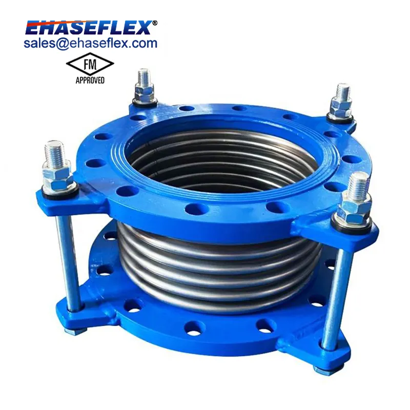 FM soldada SUS304 aço inoxidável aprovado flexível conjunta com flange