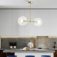 Lustre moderne en acrylique, luminaire suspendu LED pour plafond, doré, plusieurs ampoules E14 pour salon