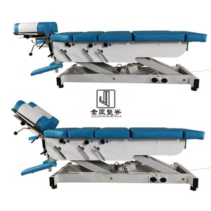 Tavolo di trazione posteriore in altezza elettricamente controllato terapia fisica trattare letto chiropratico tavolo chiropratico