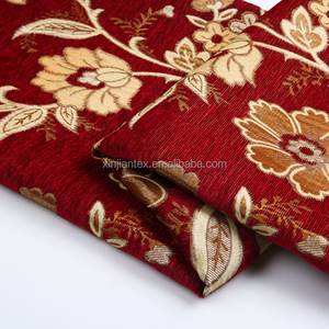 Tessuto per Divani in Ciniglia Jacquard Floreale in Poliestere, Ignifugo e Antibatterico, Vendita Calda - Product Image 6