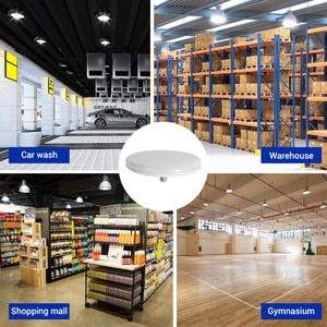 Chất lượng cao nhà kho cửa hàng UFO hình dạng PP sắt nhôm 24W 36W 50W 70W E27 DOB ánh sáng dẫn bóng đèn - Product Image 3