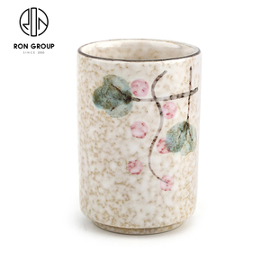 Taza de café japonesa de 3 pulgadas, Taza de cerámica de vidrio liso sin mango, borde roto, Vintage, mate - Product Image 6