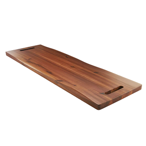 Grand plateau rectangulaire d'aliments cuits en bois naturel avec poignée pour servir les légumes <span class=keywords><strong>viande</strong></span> fromage <span class=keywords><strong>sanglier</strong></span> ustensiles de cuisine - Product Image 5